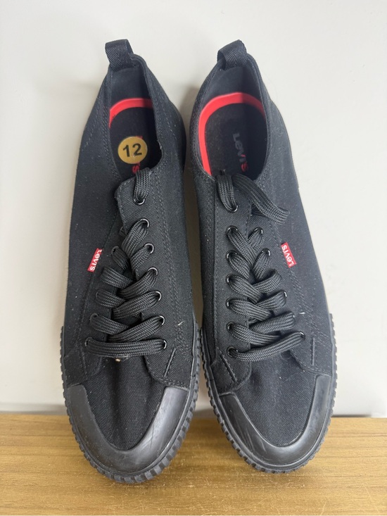 Levi's Other - Levi's Men's Black Canvas Low-Top Sneakers with Red Insole Accent
